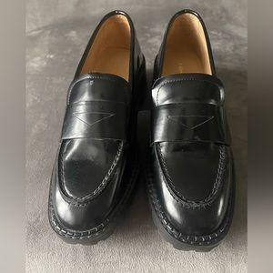 & Other Stories, Black Loafers. Size 6 US, Made in Portugal.
